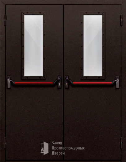 Фото двери «Двупольная со стеклом и антипаникой №610» в Лосино-Петровскому