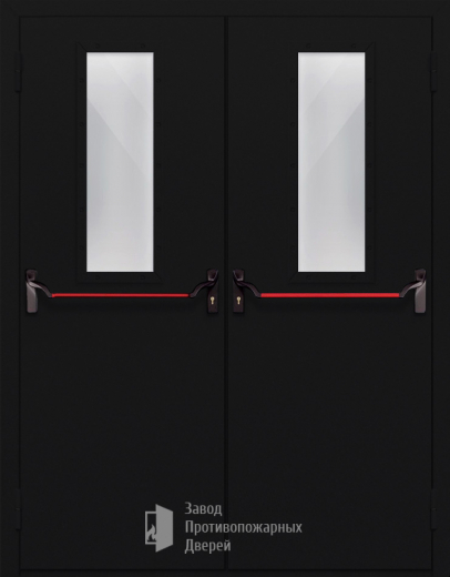 Фото двери «Двупольная со стеклом и антипаникой №64» в Лосино-Петровскому