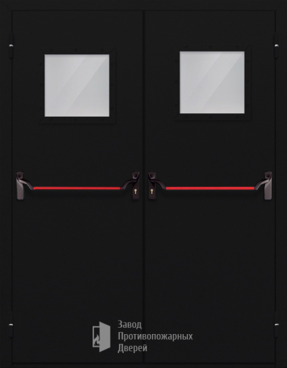 Фото двери «Двупольная со стеклом и антипаникой №54» в Лосино-Петровскому
