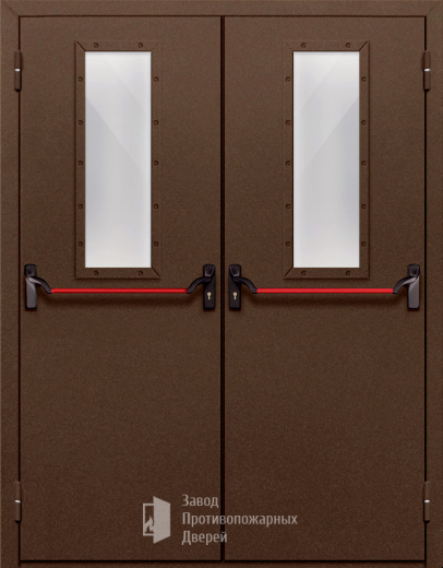 Фото двери «Двупольная со стеклом и антипаникой №68» в Лосино-Петровскому