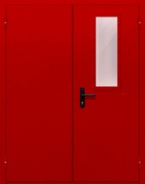 Фото двери «Двупольная со стеклом (красная)» в Лосино-Петровскому