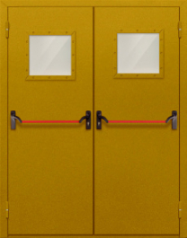 Фото двери «Двупольная со стеклом и антипаникой №55» в Лосино-Петровскому