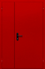 Фото двери «Полуторная глухая (красная)» в Лосино-Петровскому