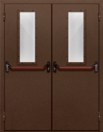 Фото двери «Двупольная со стеклом и антипаникой №68» в Лосино-Петровскому