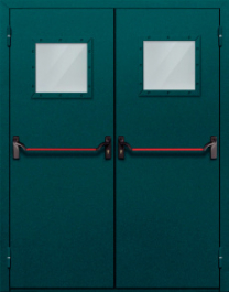Фото двери «Двупольная со стеклом и антипаникой №56» в Лосино-Петровскому
