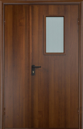 Фото двери «Полуторная МДФ со стеклом EI-30» в Лосино-Петровскому
