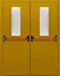 Фото двери «Двупольная со стеклом и антипаникой №65» в Лосино-Петровскому
